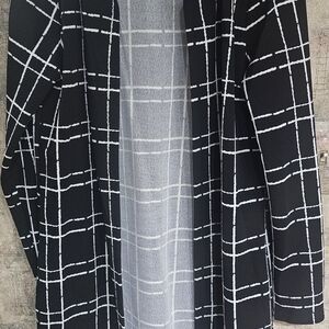 SHEIN Monochrome Plaid Cardigan